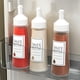 thumbnail image 5 of Fiudx Decoraciones navideñas para interiores Botellas exprimidoras de condimentos de 11 onzas con tapa abatible Botellas exprimidoras de condimentos calientes para condimentos Aceite Glaseado Líquido, 5 of 6