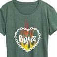 thumbnail image 3 of Bratz - Flame Logo - Chain Link Heart - Women's Short Sleeve Graphic T-Shirt, 3 of 5