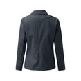 thumbnail image 5 of Avamo Ladies Cardigan Jacket Shawl Neck Blazers Solid Color Business Jackets Women Casual Blazer Office Outwear Dark Gray XL, 5 of 7