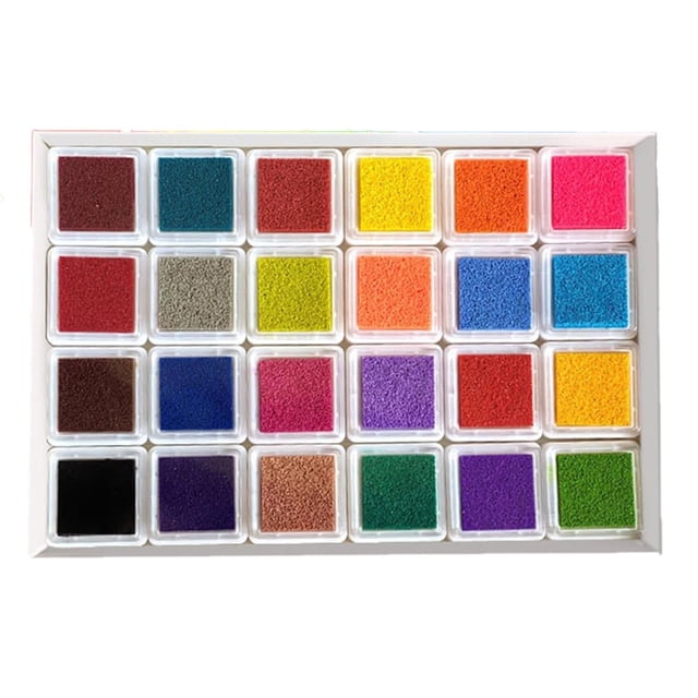 Kit de pintura de dedos lavable de 24 colores - No tóxico, actividad para padres e hijos, material artístico - para el día de los niños/Navidad, manualidades, cultivo de la creatividad