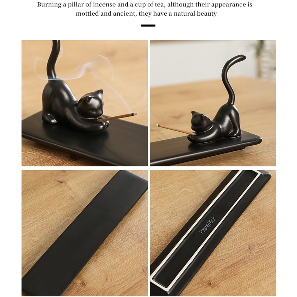 Oasiva Incenses Burners Ceramic Incenses Stick Holder Ashes Catchers Stand for Yoga