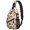 Thanksgiving Turkey Pilgrim Hat Sunflower, variant on Thanksgiving Turkey Pumpkin Apple Cartoon Sling Backpack, Unisex Cycling Crossbody Bag with Side Mesh Pockets, Earphone Hole Port Gift Ideas for Travel Shopping Commuting