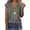 2-Dark Gray, variant on Women's Starry Night Moon Graphic V Neck Sleeveless T Shirts Summer Casual Tees Celestial Art Tops Trendy Minimalist