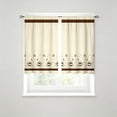 thumbnail image 5 of BUDAO00 2 Piece Kitchen Curtain Short Panels, Printed Cafe Curtain Set for Small Window, Sink, Cabinet, Living Room, Bathroom, Laundry Room and Home Decor, Home Decoration (A), 5 of 7