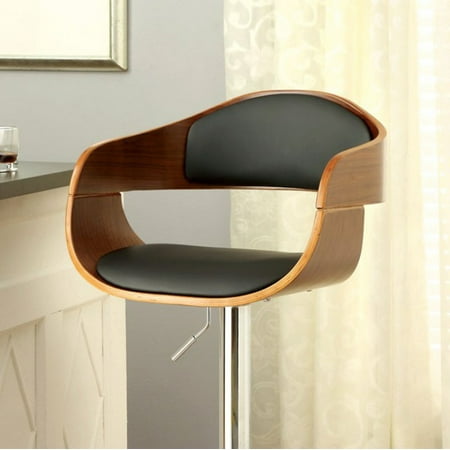 Boxil Contemporary Bar Chair With & Bent Wood