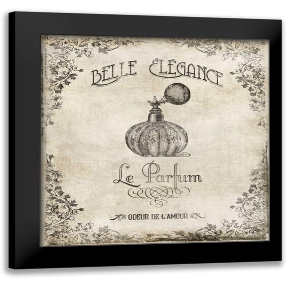 Grey, Jace 12x12 Black Modern Framed Museum Art Print Titled - Belle Elegance