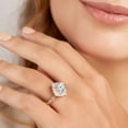 thumbnail image 2 of 4 Carat IGI Certified Round Shape Lab Grown Diamond Engagement Ring | 14K Rose Gold | Melody Vintage Halo Diamond Ring | FG-VS1-VS2 Quality Friendly Diamonds, 2 of 4
