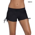 thumbnail image 3 of Soidarity Pantalones cortos de natación Pantalones de playa transpirables Pantalones recortados Absorción de sudor de secado rápido Traje de pierna Deportes acuáticos Negro S Soidarity OD020845-01B, 3 of 5