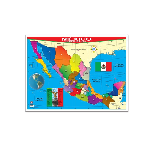Póster Mexico D.P. (Bandera) Educatodo B-0276-I