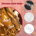 thumbnail image 5 of 50 PCS Mini Clip de luz de Navidad blanco Gancho de canal de plástico Gancho de luz de Navidad Clips de canal en forma de S para iluminación de linterna al aire libre, adorno de Navidad esquí esquí Gafas de esquí, 5 of 5