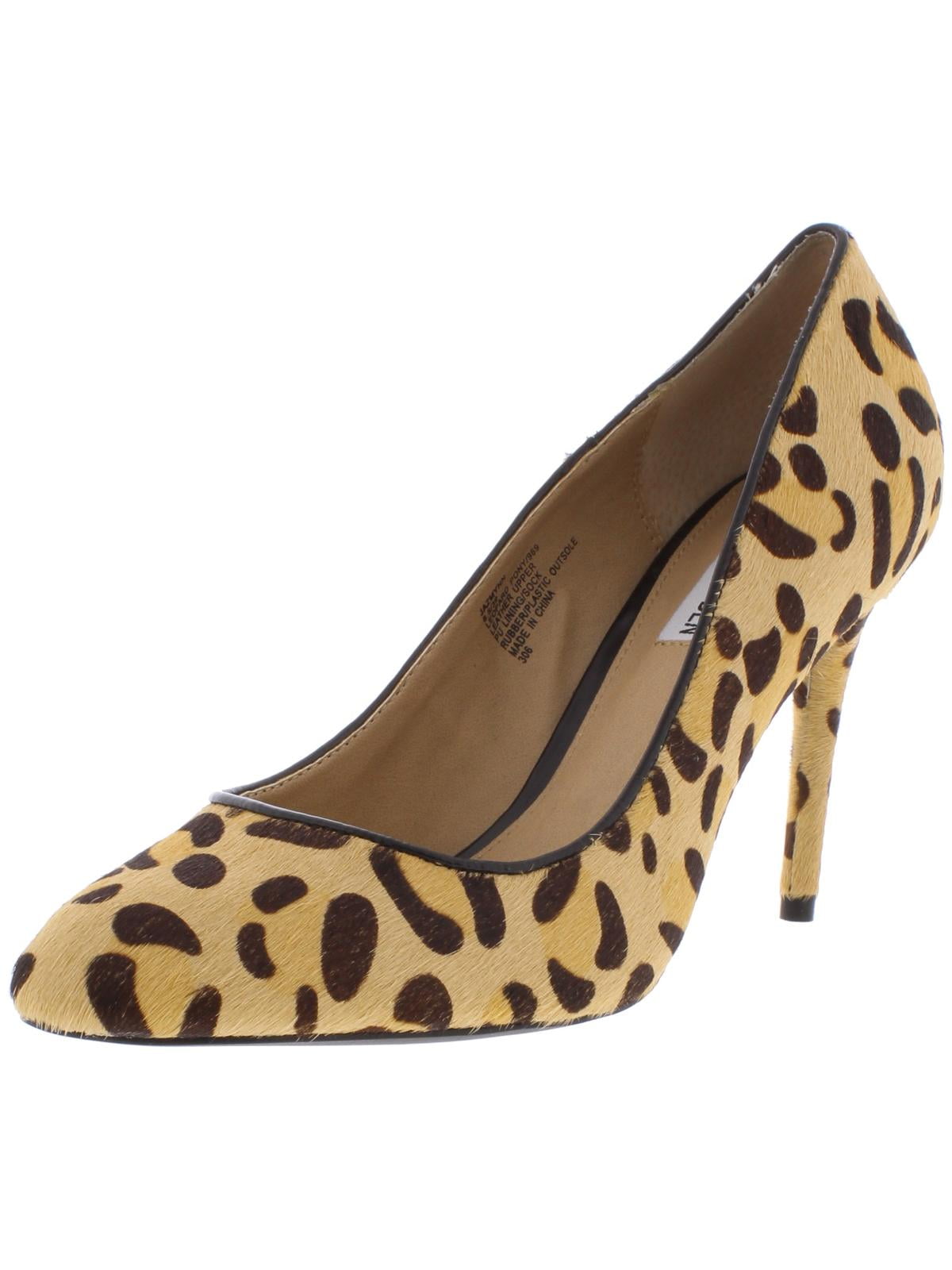 leopard print open toe heels
