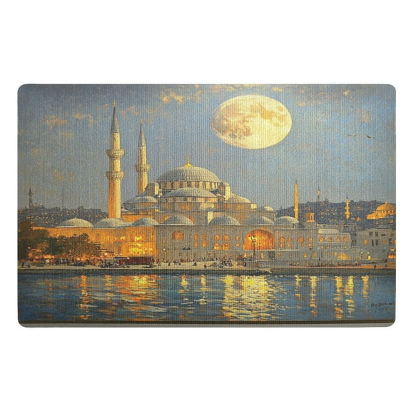 BZSMCE Floor Mats 32x20in The Castle by Night Creativity Doormats