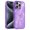 Purple, variant on Translucent Glitter Case for Apple iPhone 15 Pro Max, iPhone 15 Pro Max Case for Women Girls, Compatible with Magsafe Slim Fit Anti-Scratch Bumper Rugged Anti-Yellowing Cover, Purple