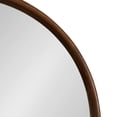 thumbnail image 3 of Kate and Laurel Prema Soft Round Circle Modern Wall Mirror, Walnut Brown, 28, Framed Round Circular Mango Wood Mirror for Minimal Home Decor, 3 of 9