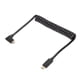 thumbnail image 4 of Cable USB C USB C a USB C 14K 60hz 3A Cable de alimentación de carga rápida con diseño de resorte helicoidal USB C de 10Gbps y 1,2 m, 4 of 8