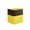 A, variante sur Sac de Rangement Grande Capacité avec Couvercle / Organisateur en Tissu Non Tissé de 90 L pour Vêtements et Literie / Design à Blocs de Couleur Noir et Jaune / Pliable à Plat pour Gain de Place