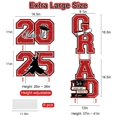 thumbnail image 4 of SHIBA-Graduation Yard Signs Class of 2025 Red and Black Graduation Decorations - 4 PCS Large Size Waterproof Glittering Congrats Grad Lawn Decor with Stakes - High School College Graduation Party Sup, 4 of 4