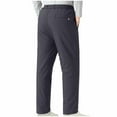 thumbnail image 6 of Men's Classic Fit Winter Warm Sherpa Lined Thermal Elastic Waist Casual Pants Long Pants Gray, 6 of 9