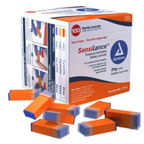 Pressure Activated Safety Lancets Sterile 21 gauge - 2.2 mm Depth 1 box of 100 Lancets