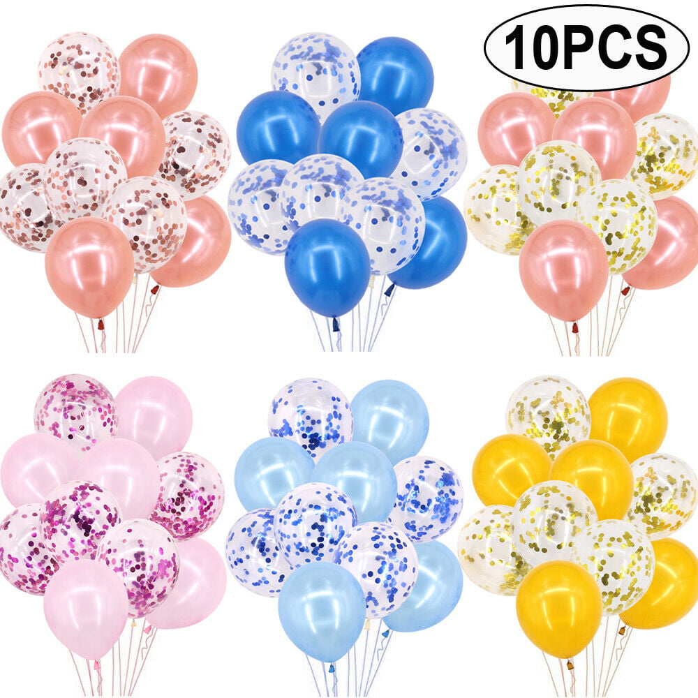 Weddings Red Sky Blue & Yellow Birthday Balloons Multipack Arch 10" Party 