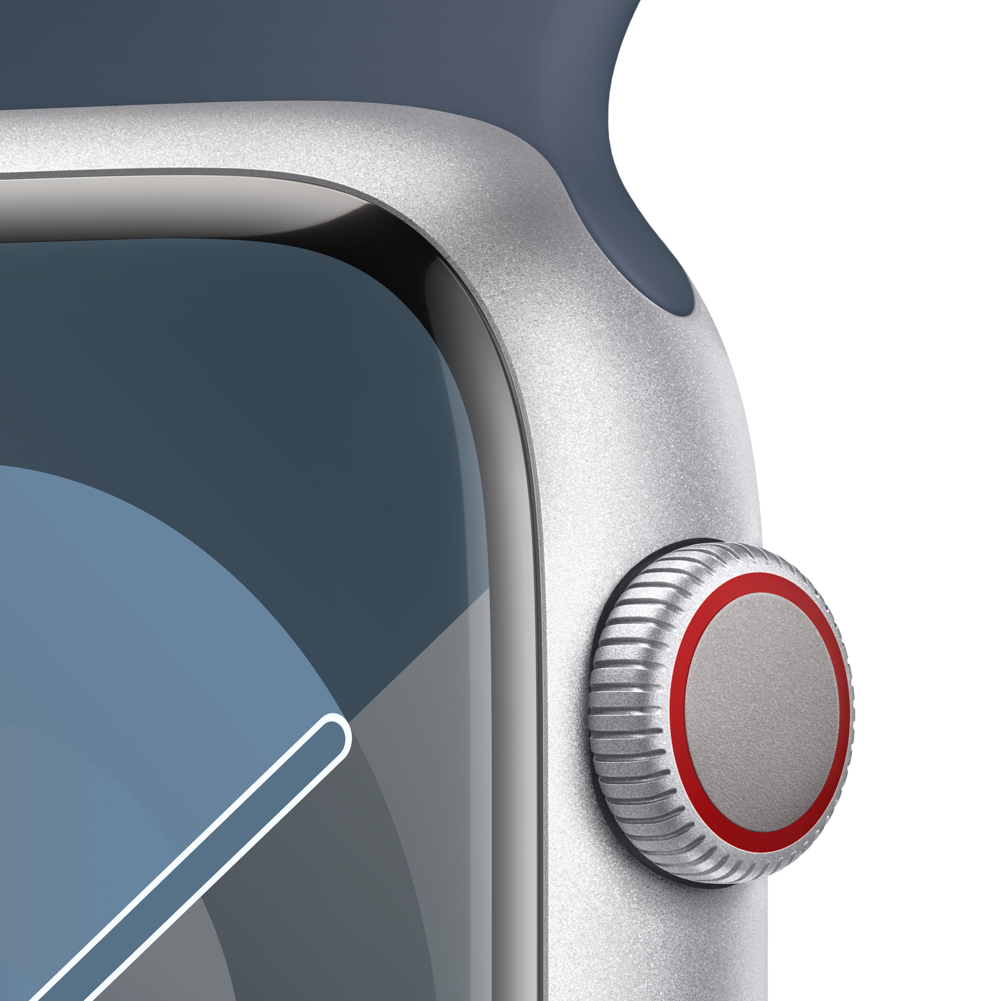 Apple Watch Series 9 GPS + Cellular 45mm Starlight Aluminum Case with  Starlight Sport Band - S/M