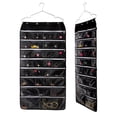 thumbnail image 1 of Jewelry Organizer Bag Oxford Double Sided Storage Hanging Holder Pockets with Zipper, 1 of 9