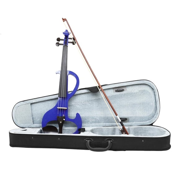 SDFGTstore 4/4 Violin Wood Full Size Fiddle Electronic Violin Fiddle Beginner Set for Student Starter with Violin Case, Violin Bows
