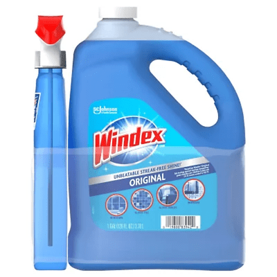 Windex Original Glass Cleaner (128 Fl. Oz. Refill + 32 Fl. Oz. Trigger)