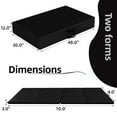 thumbnail image 2 of Signature Fitness 4ft x 10ft x 3in Folding Gymnastics Mat, 4-Panel Extra Thick Exercise Mat with Handles, PVC Leather + EPE Foam, Multiple Colors, 2 of 5