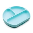 thumbnail image 1 of HLONK Silicone Grip Dish  Suction Plate  Divided Plate  Baby Toddler Plate  BPA Free  Microwave Dishwasher Safe – Blue, 1 of 4