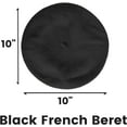 thumbnail image 2 of Black Beret, Beret Hats for Women, Beret Hat Men, Black Beret Men, 2 of 7