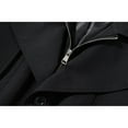 thumbnail image 7 of ZHOUCHANKIDS Men Double Duster Coat, Notched Lapel Trench Coats, Men Long Jacket Windbreaker Windproof Overcoat Black XXL, 7 of 7