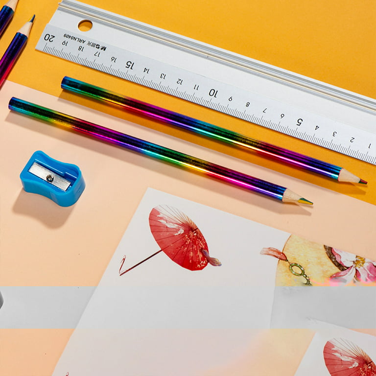 nsxsu 30 Pieces Rainbow Colored Pencils for Kids, 4 in 1 Color Pencils,  Easter Pencil Gifts Rainbow Pencil, Multi Colored Pencil, Fun Pencils