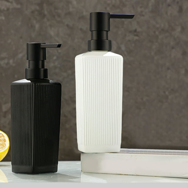 Sentmoon Travel Bottles for Toiletries 350ml Pump Bottle Refillable Glass Empty Lotion Soap Dispenser Liquid Container for Bathroom Shampoo and Body Wash Hand Soap Dispenser