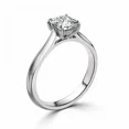 thumbnail image 3 of Cloud Jewel 1.7 Ct Round Cut Moissanite Ring - 14k White Gold Plated Wedding Ring - Engagement Ring for Her - Anniversary Gift Ring for Her - Wedding Bridesmaid Gift for Her -, 3 of 3