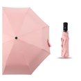thumbnail image 1 of 1 Pack Umbrella Automatic Travel Golf Sun Rain Windproof umbrellas with UV Protection for Woman Man, Pink, 1 of 8