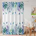 thumbnail image 6 of Shower Curtain Green Leaves Shower Curtains for Bathroom Decor, Waterproof Polyester Shower Curtain Set with Hooks, Extra Long 72" x 84" Leaf Branch, 6 of 9
