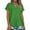 Green womens tops, variant on Short Sleeve Eyelet Henley Shirts for Women Summer Tops Trendy Casual Vacation Dressy Tunic Blouses Loose Fit Comfy Work Tops Red,S