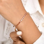 PINKCITYSHOPSTORE Rainbow sapphire baguette tennis bracelet gold, multi sapphire baguette cut bar set tennis bracelet gold Rainbow bracelet gold