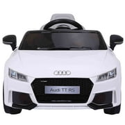 Topbuy Audi TT RS Mini Ride on Car 12V Electric Kids Toy Buggy w/ Remote Control MP3 White