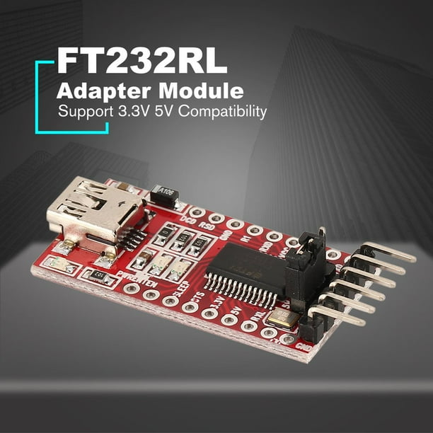 Brand New Ft232rl Ftdi Usb To Ttl Serial Adapter Module For Arduino Ft232 Mini Port Support 3 3v 5v Compatibility Download Line Red Walmart Com Walmart Com