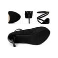 thumbnail image 4 of BLISSFUL STEP cross lace up Stiletto Heels platform pumps for Women Black 6, 4 of 7