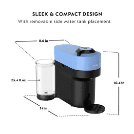 Nespresso Vertuo Pop+ Single Serve Coffee Maker and Espresso