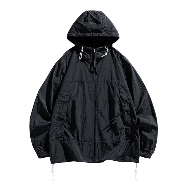 Birdeem Vestes pour Hommes Veste de Protection Solaire à Manches Longues avec Capuche Décontractée