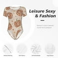 thumbnail image 5 of Picia Groovy Disco Pumpkin Womens One Piece Swimsuits Modest Tummy Control Bathing Suits Lace Up Slimming Swim Suit-X-Large, 5 of 9
