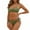 Green, variant on Swimsuit Women 2 Piece Bikini Sets Ribbed U-Wire Bikini Top with Cheeky Cutout Bottom Womens Swimwear Bathing Suits