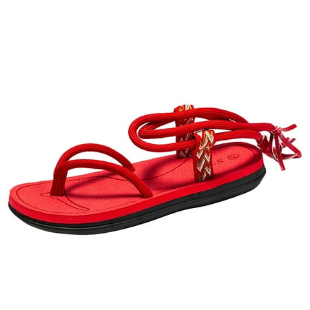 

Sandals Women Printing Flip Flop Sandal Eva Red 41