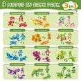 thumbnail image 2 of Set de construcción BOPEGOLO, paquete de 24 unidades, minidinosaurios 3 en 1 para niños, 2 of 7