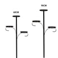 thumbnail image 4 of Wosthever Candelabro negro para la punta del árbol de Navidad, estante de aspecto retro único, copa del árbol de hierro duradero, fácil Kits de decoración para fiestas 60cm, 4 of 6