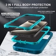 thumbnail image 4 of iPhone 14 Pro Case Cover Dual Layer Rugged / Heavy Duty / Shockproof 6.1" Teal, 4 of 5